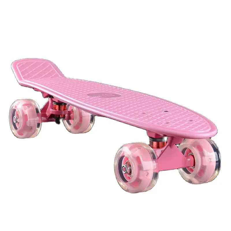 Penny Board Skateboard, Flash Wheel, Mini Fish Board, City Cruiser, Retro Skate Scooter, Fashion Complete Skate Boards, 22\