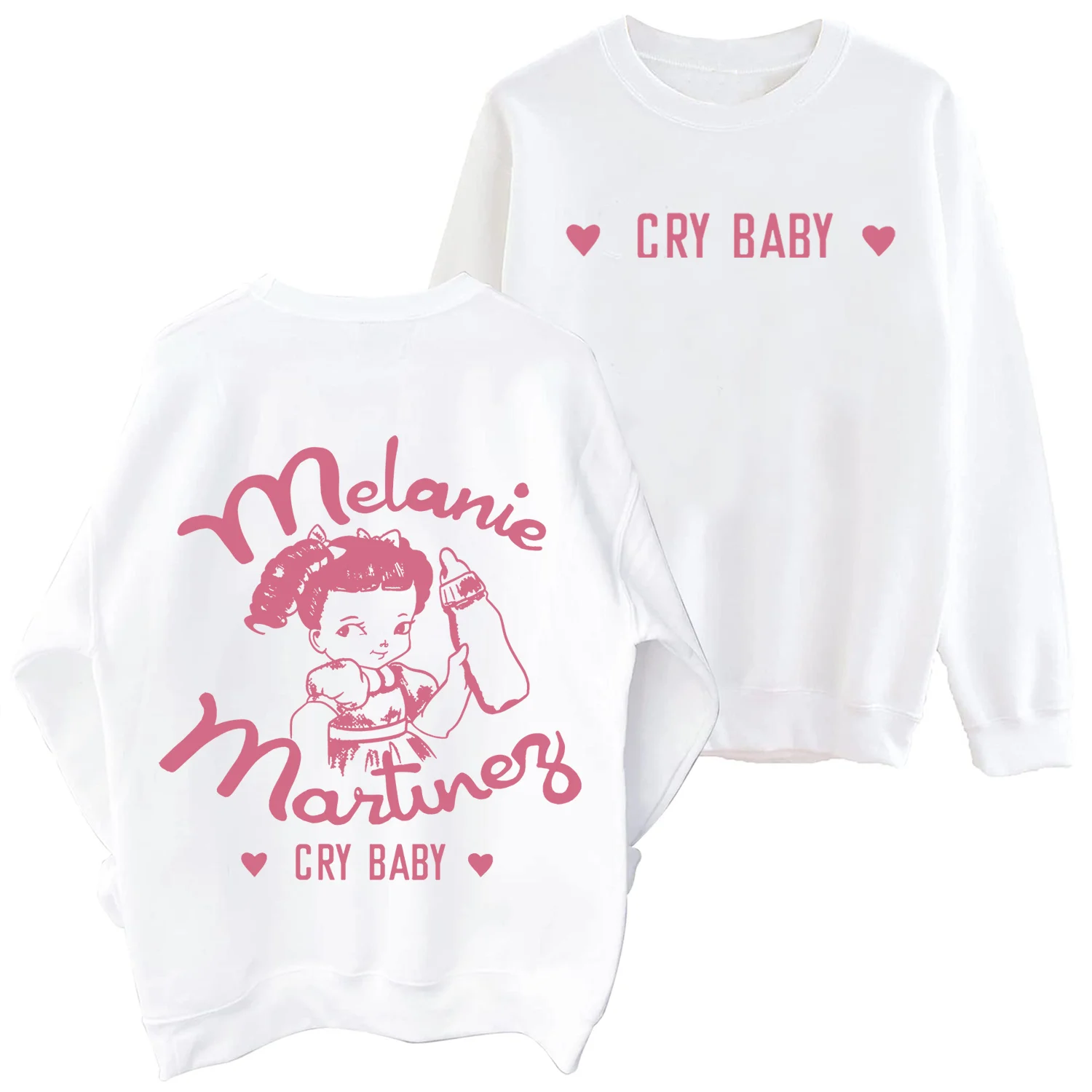 Melanie Martinez Sweathsirt Cry Baby Man Woman Harajuku Round Neck Long Sleeve Oversized