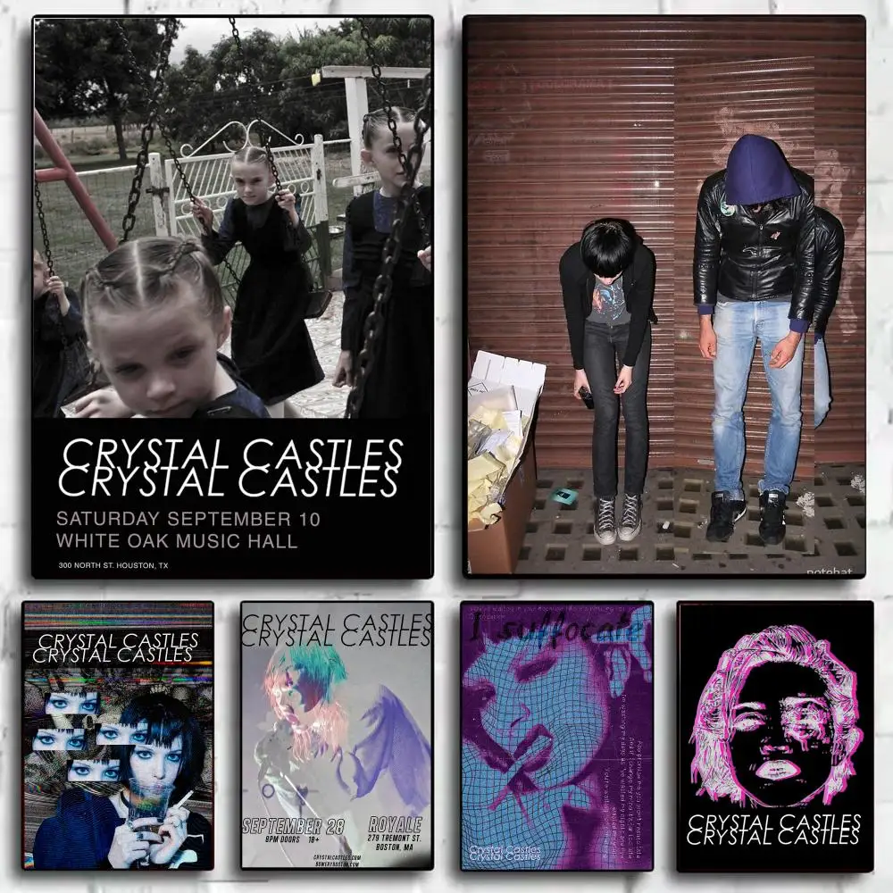 Classic Band C-Crystal Castles Poster Wall Art Poster Print Decorative Artwork for Bedroom Living Room Office Home Decoration