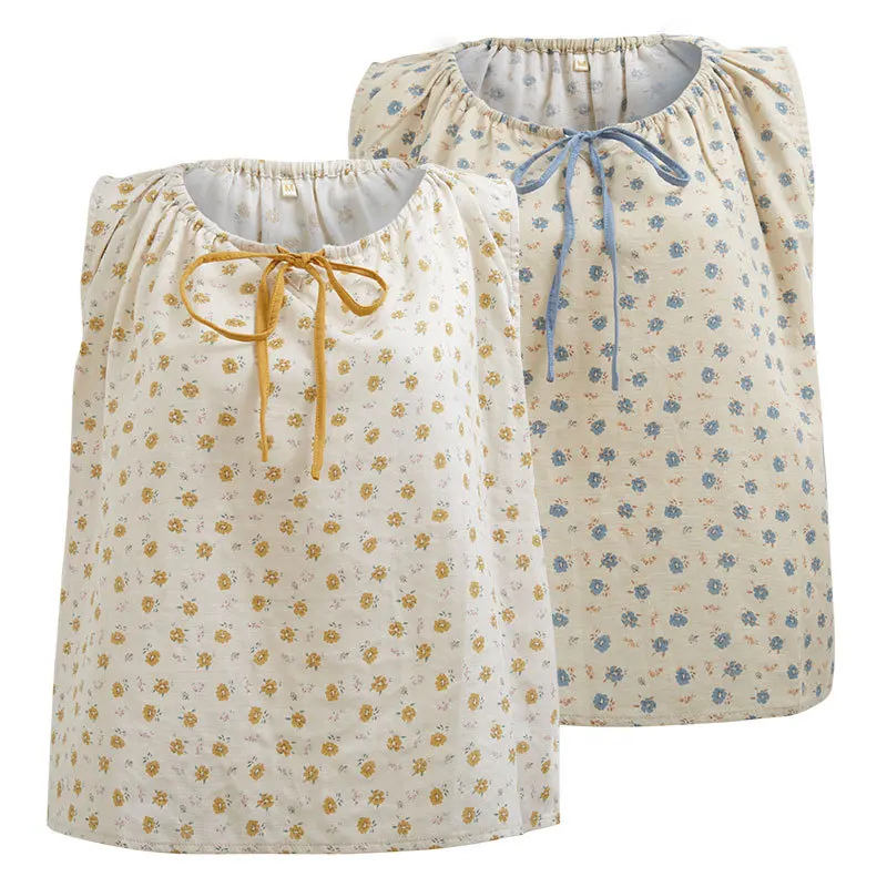 

Summer Women's Cotton Gauze Soft and Comfortable Cute Bow Sleeveless Printed Vest Solid Color Shorts Loungewear Free Combination