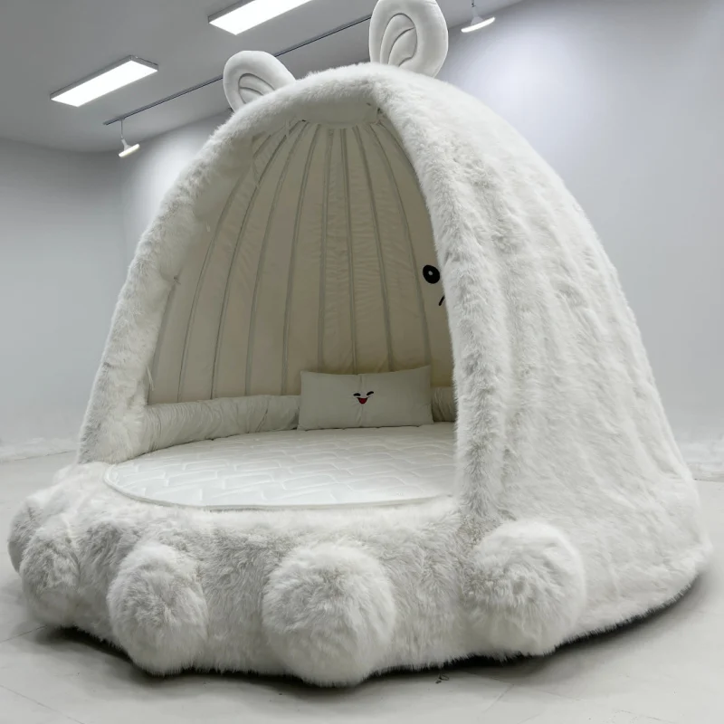 Custom. Modern Simple Children's Bed with Cute Animal Design Little Girls' Bedroom, Bed, Treehouse Enclosed Double R