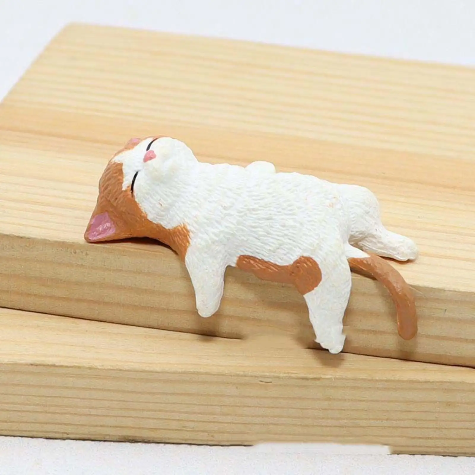 cute Mini Cat Figurines Creative Small Animal Kitten Statues Miniature Cat Statues For Home Car Aquarium Monitor Landscape Decor