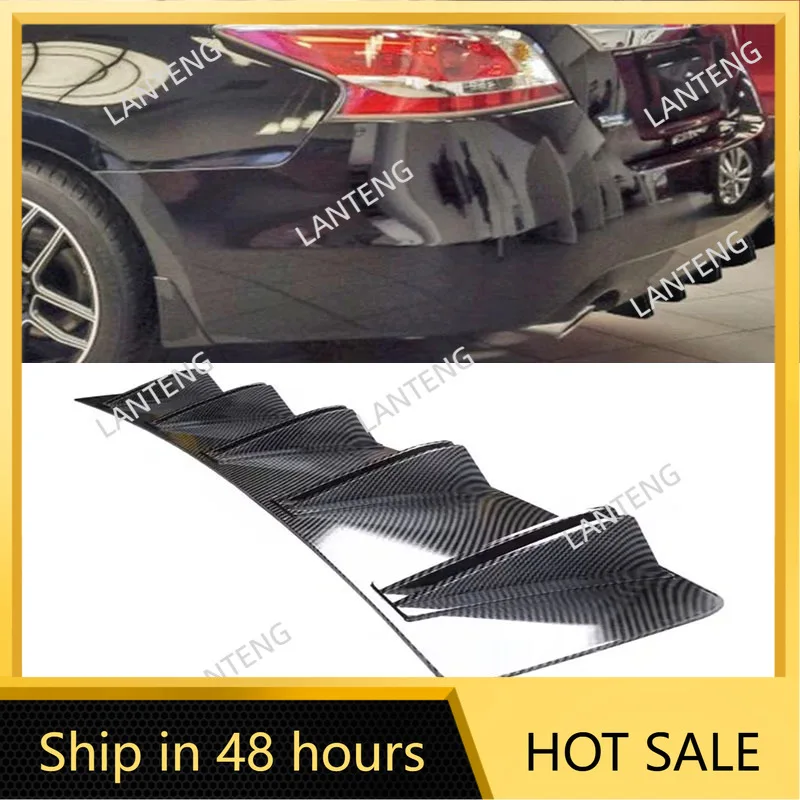

Car Rear Diffuser Shark 10 Fins Bumper Wing Splitter Chin Spoiler Lip For N-issan Altima Body Protector Black
