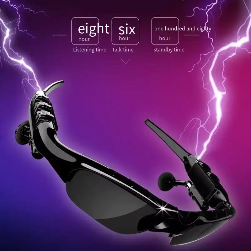 New Ai Smart Driving Glasses with Bluetooth Audio Headphones, Two-In-One, Can Answer Calls, Listen to Navigation, and Play Music