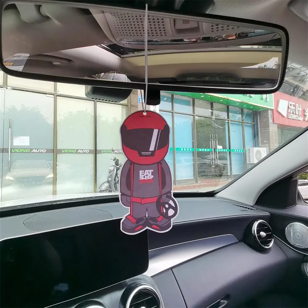 Hot Sale Car Perfume Hanging Air Freshener Pendant Solid Paper For JDM Racing Robot ASIMO Spoon Sports Auto Interior Accessories