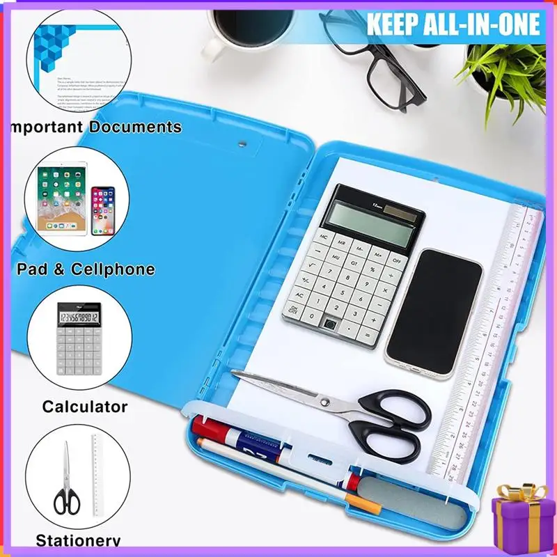 

Advanced-Clipboards With Heavy Duty,8.5X11clip Boards With Low Profile Clip,Side Opening,A4 Size For Office, School And Home