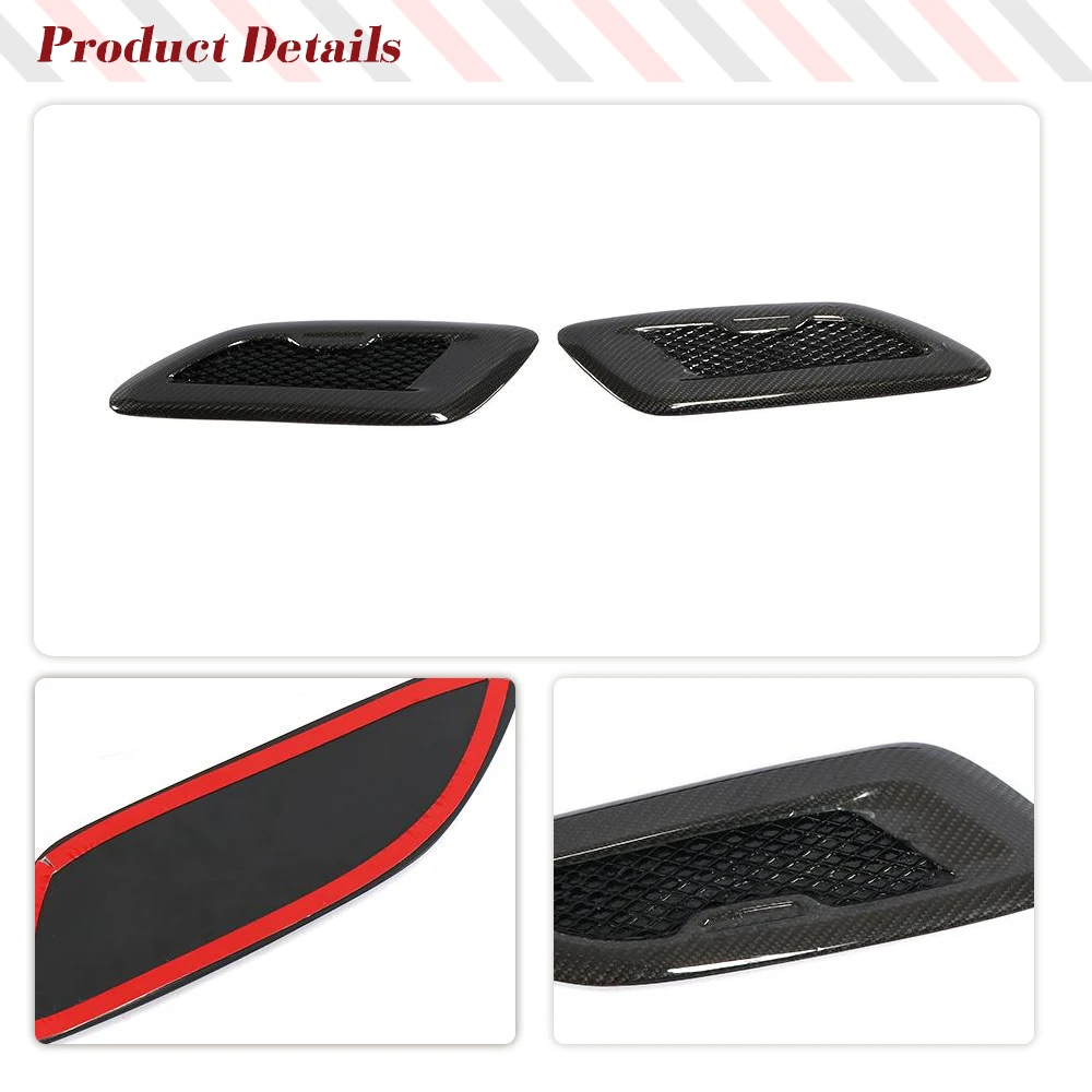 Carbon Fiber Car Hood Bonnet Air Vents for Universal Model BMW F80 F82 F83 E46 E90 For Audi A3 A4 A5 S3 S4 S5 Benz Accessories - view 5