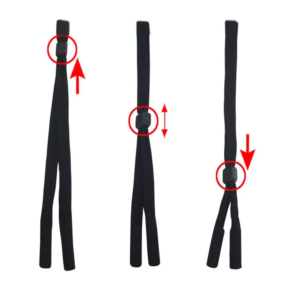 

Black Stretch Nylon Running Mountain Climbing Glasses Rope Non Slip Adjustable Eyeglasses Cord Strap Secure Glasses Holder