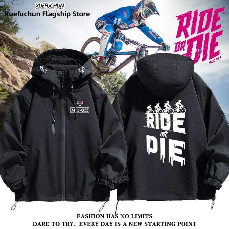 

Men's Downhill Bicycle Riding Jaet Outerwear Windproof Polyester Fiber Long Sve Loose Fit Faionable Youth Jaet