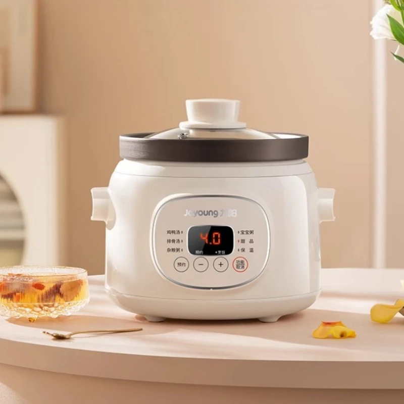 

Electric stew pot Household ceramic soup pot Small porridge artifact Purple sand stew cup Automatic food cooking machine
