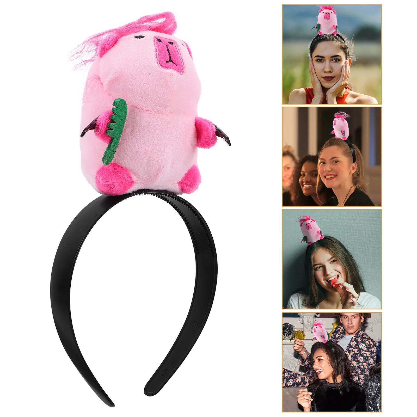 

Headband Lightweight Horn Headpiece Party Hair Hoop Cosplay Photo Prop Hairband Party Hair Band