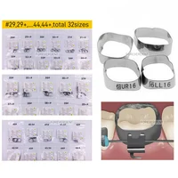 50Kit (200 uds) bandas de ortodoncia Dental 1er molar bandas lisas banda única de ortodoncia interior rugosa sin accesorios