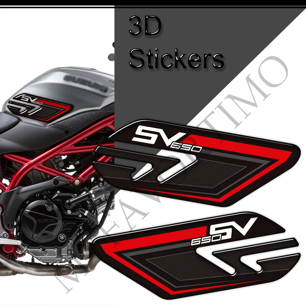 

Motorcycle Stickers Decals Tank Pad Grips Protector Gas Fuel Oil Kit Knee For Suzuki SV650A SV650S SV650X SV650 S X 2016 - 2022