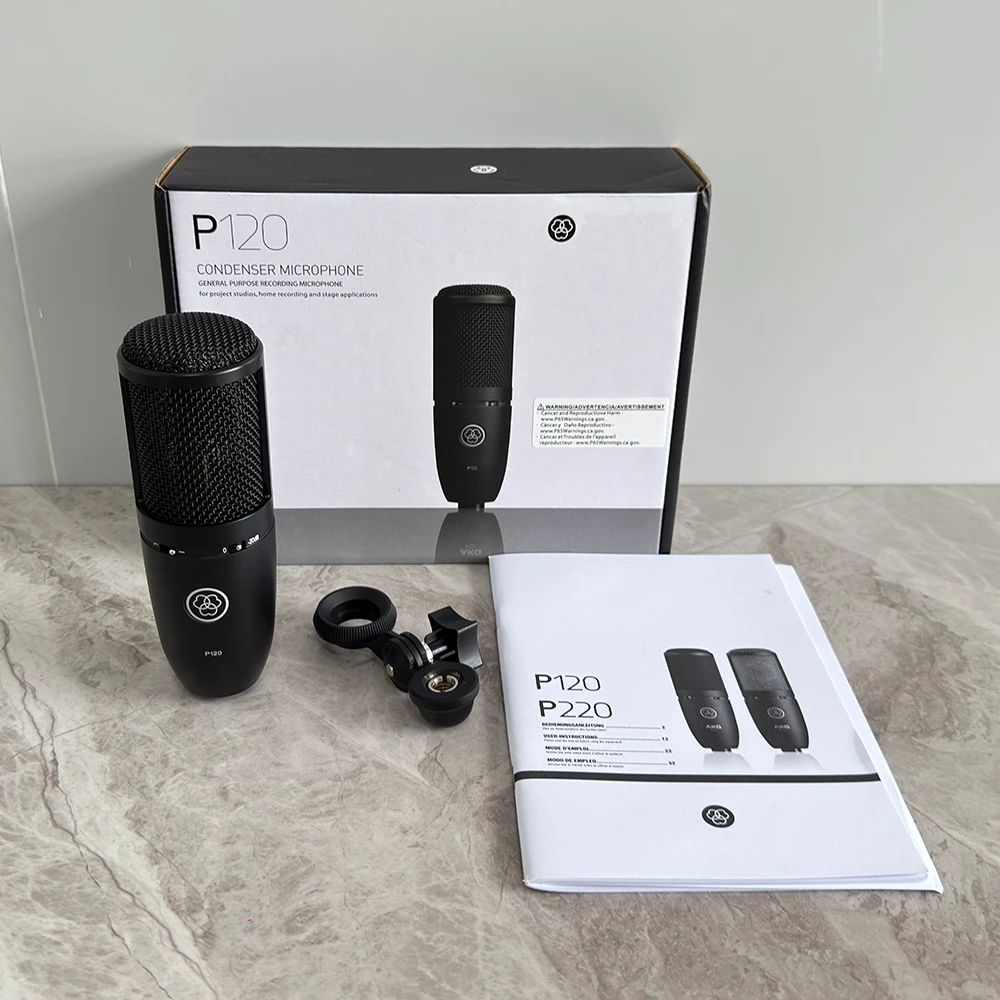 Condenser Microphone Studio Large Diaphragm - P120 Studio Microphone Large Diaphragm condenser