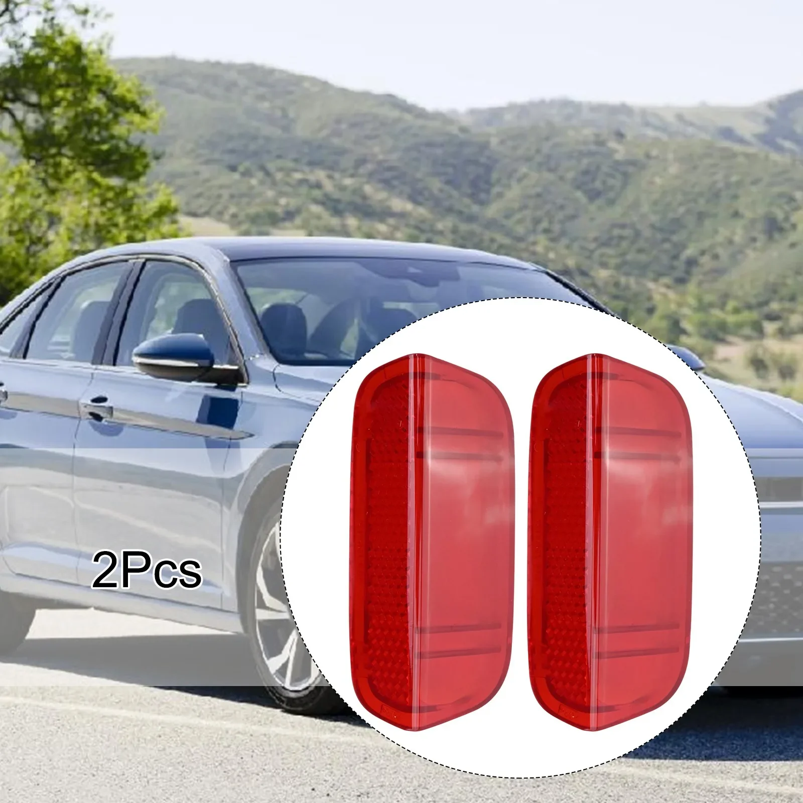 2 Pieces Interior Door Panel Light Lens Reflector Replacement 1KD947419 Compatible With For Passat For Jetta MK5 MK6