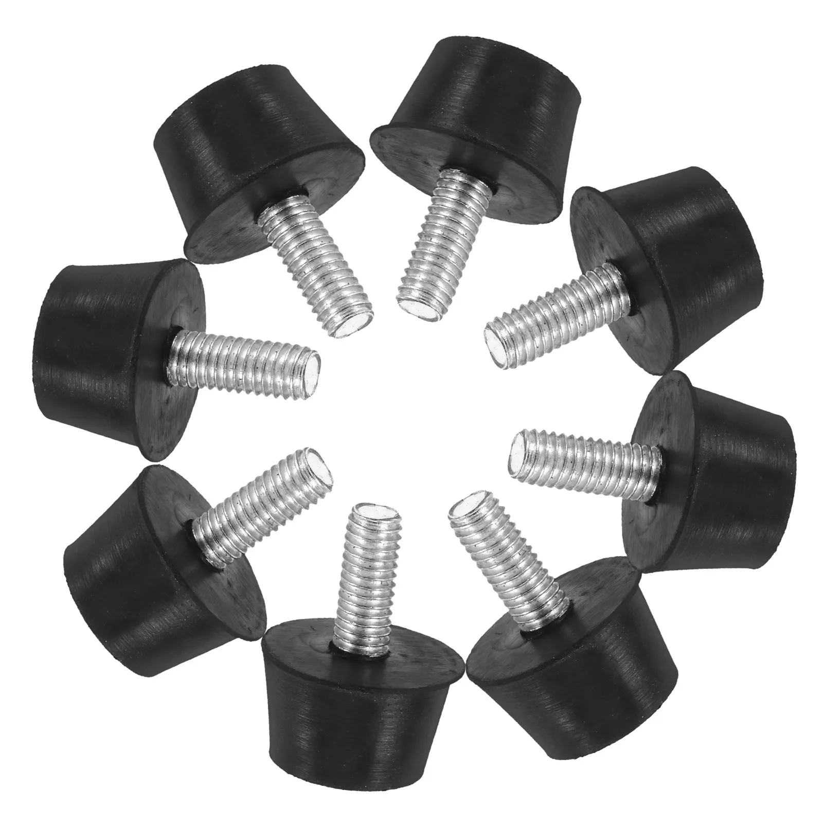 

12 шт. регулируемых опор для мебели с резьбой M6 и резиновыми накладками – для столов, стульев, диванов, шкафов, защиты пола, регулировка высоты