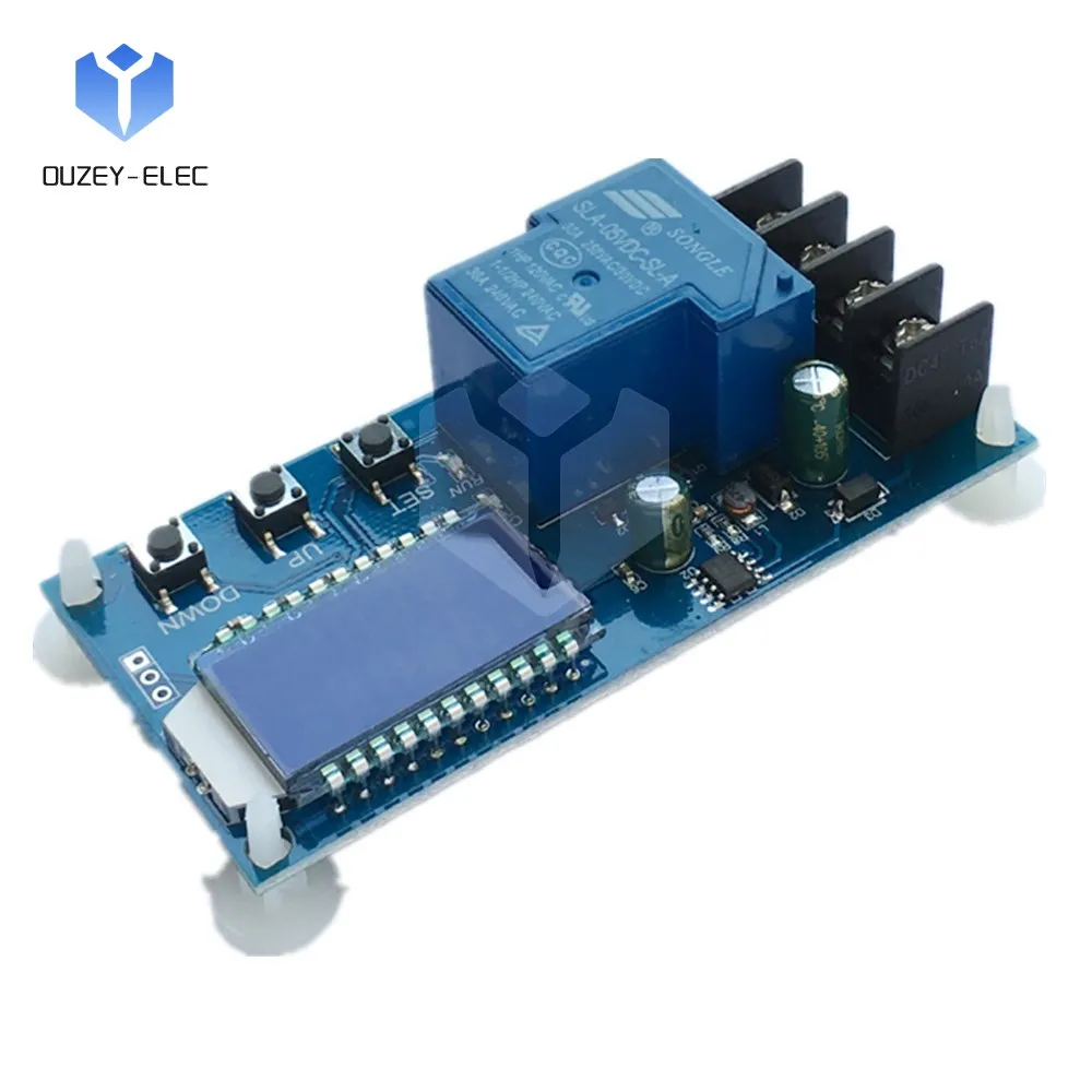 Contrôleur de charge de batterie au lithium, DC 6V ~ 60V 30A, interrupteur de commande de charge automatique, affichage LED, carte de protection de charge