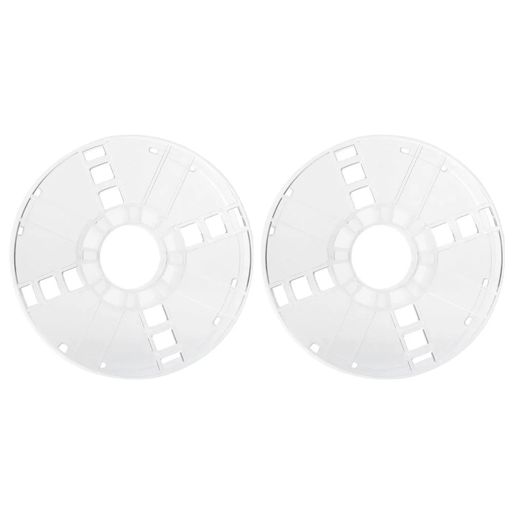 2 Pcs Spool 3d Printer Accessory Plastic 1kg Empty Spools Replacement Bobbin Hollow Out