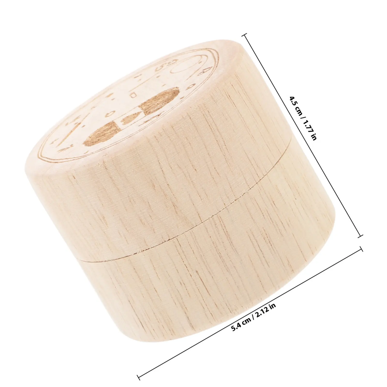 Compact Wooden Storage Container for Sewing Stitch Markers Crochet Accessories Jewelry Rings Trinkets Beads Organizer Portable