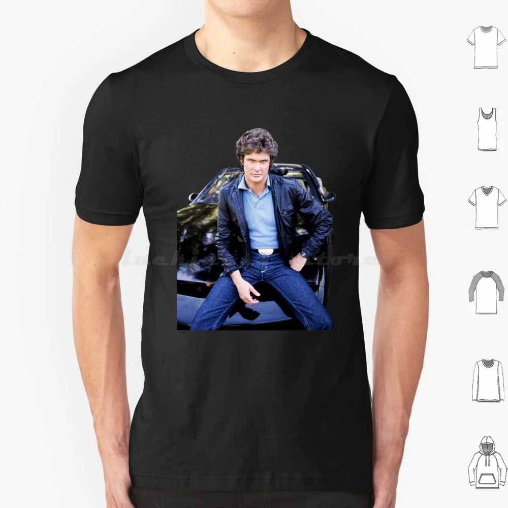 Knight Rider Kitt , David Hasselhoff T Shirt Big Size 100% Cotton Knight Rider Knight Rider Kitt Knight Rider Davd Hasselhoff