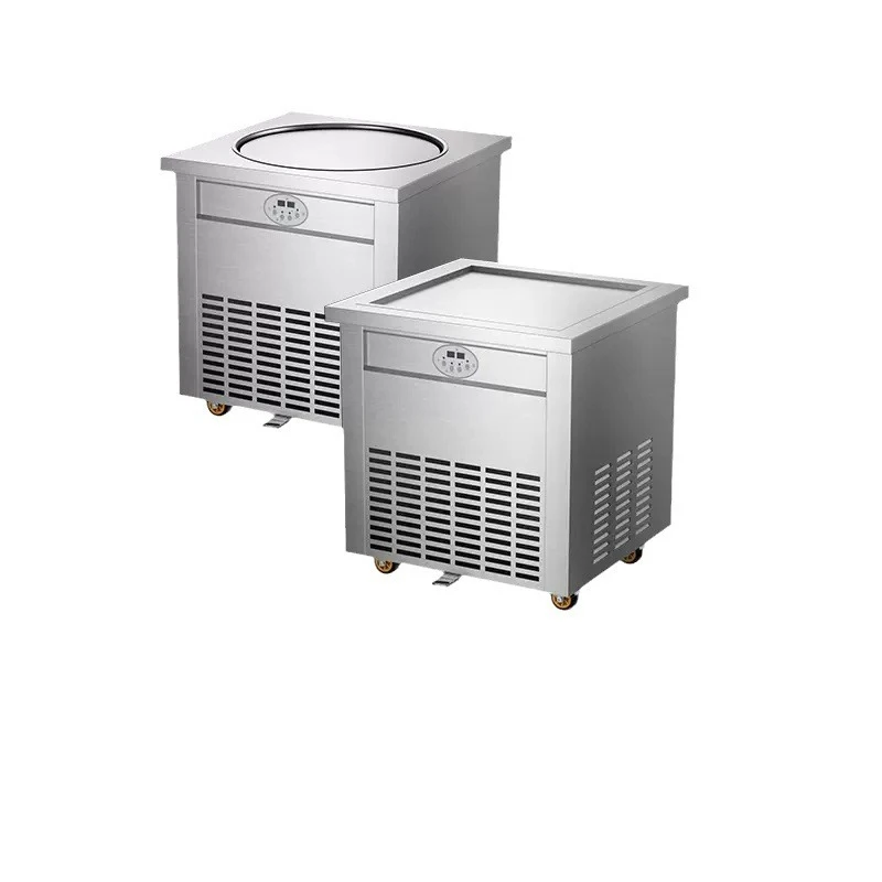 Commercial ice fryer stall snowflake cheese machine automatic thick-cut yogurt cubes