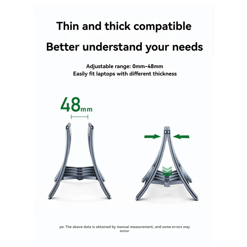 Vertikaler Laptop-Ständer, universeller Desktop-Ständer, Laptap Dock für faltbare Tablet-Stützhalter