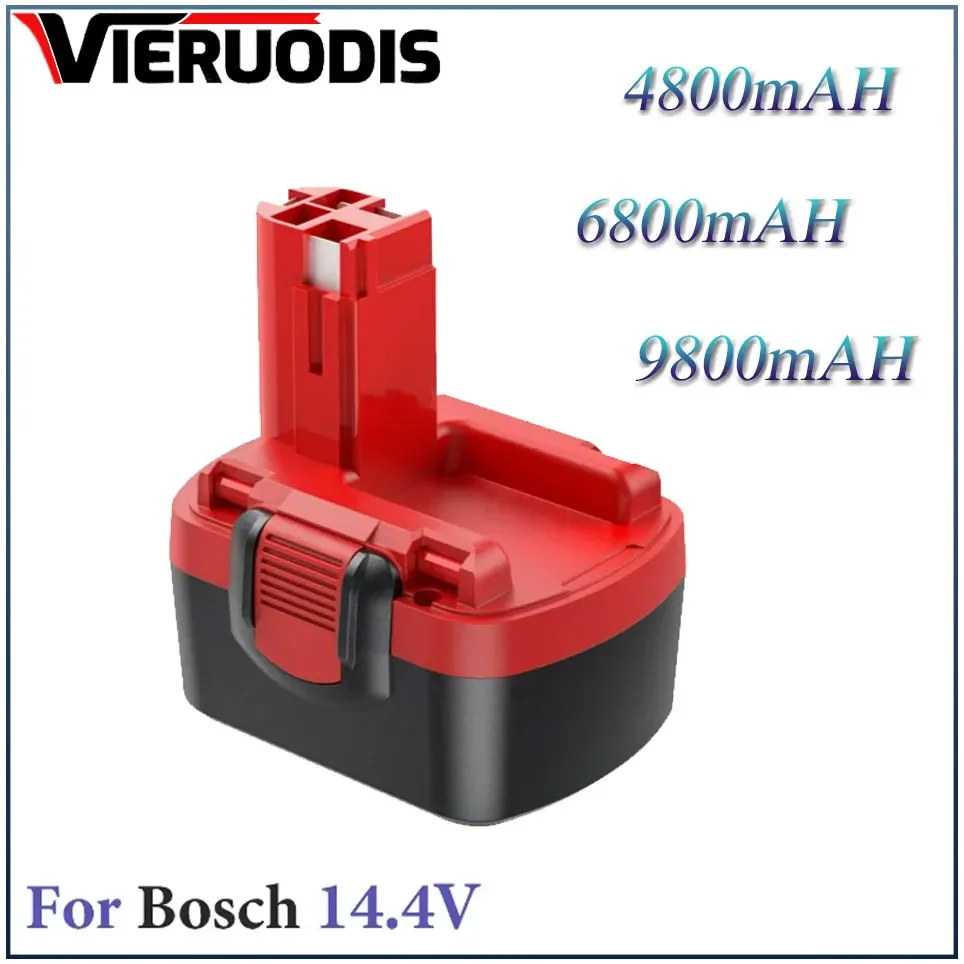 

14.4V 4800/6800/9800mAh Replacing Battery For Bosch Screwdriver drill bit PSR GSR VE-2,GSB VE-2 NIMH Power Tools