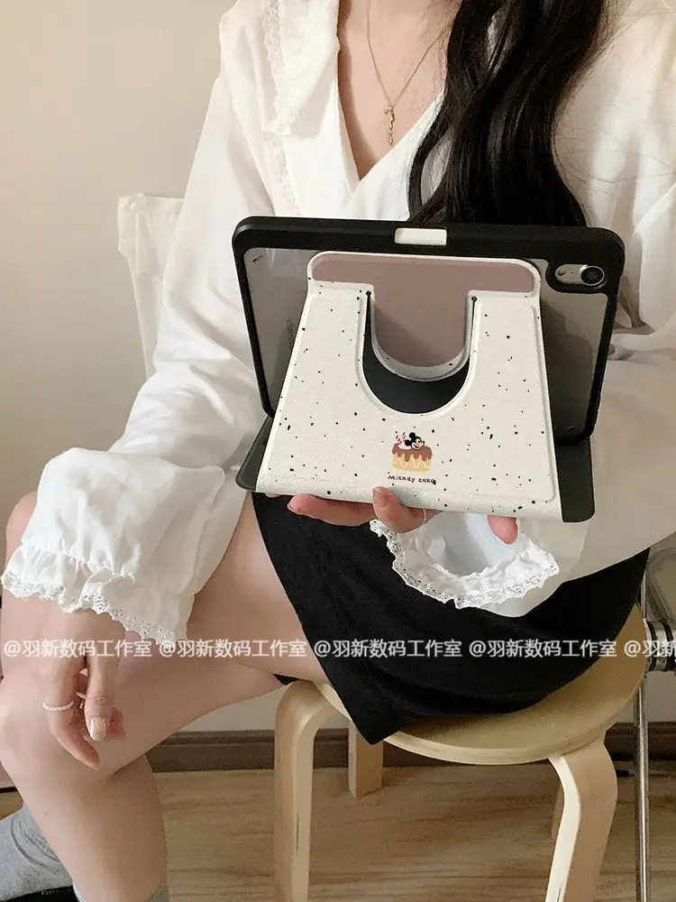 2024 New Mickey Tablet Case For iPad 2022 10th Gen 7th 8th 9th Mini 4 5 6 Air 3 4 5 6 13 Inch Pro 2021 Drop-Proof Acrylic Cover