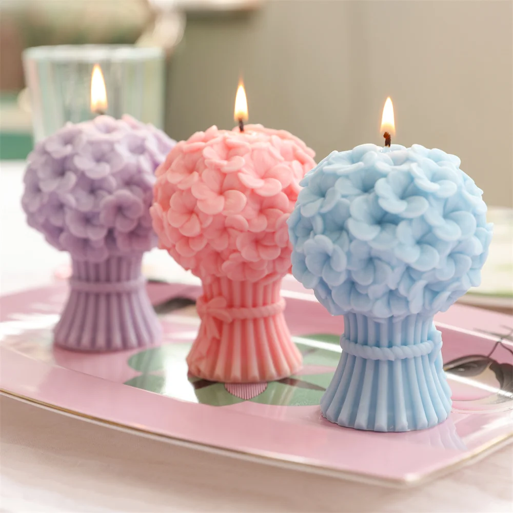 Nicole 3D Bouquet Flourishing Silicone Molds for Candles Handmade Scented  Flower Candle Mould DIY Mother’s Day Gift