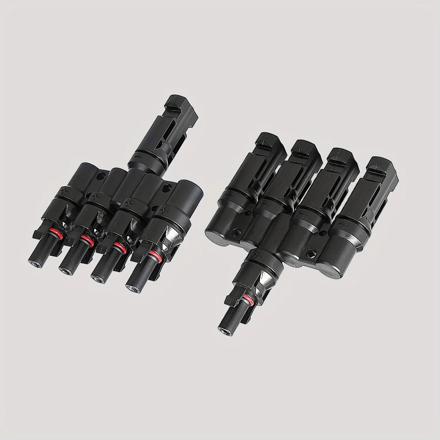 1 Pair 4 to 1 Solar Branch Connectors M/4F F/4M for RV Home Solar Panel Parallel Connection