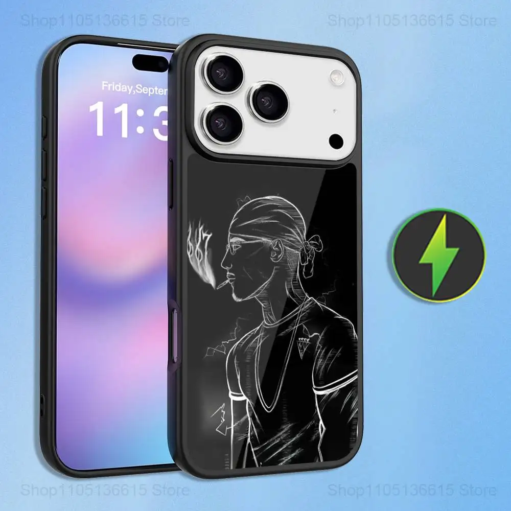 Capa de telefone Singer F-Freeze C-Corleone para iPhone 16,15,17,14,13,12,11,Pro,Max,Plus,Mini,Magsafe, capa de carregamento magnético sem fio