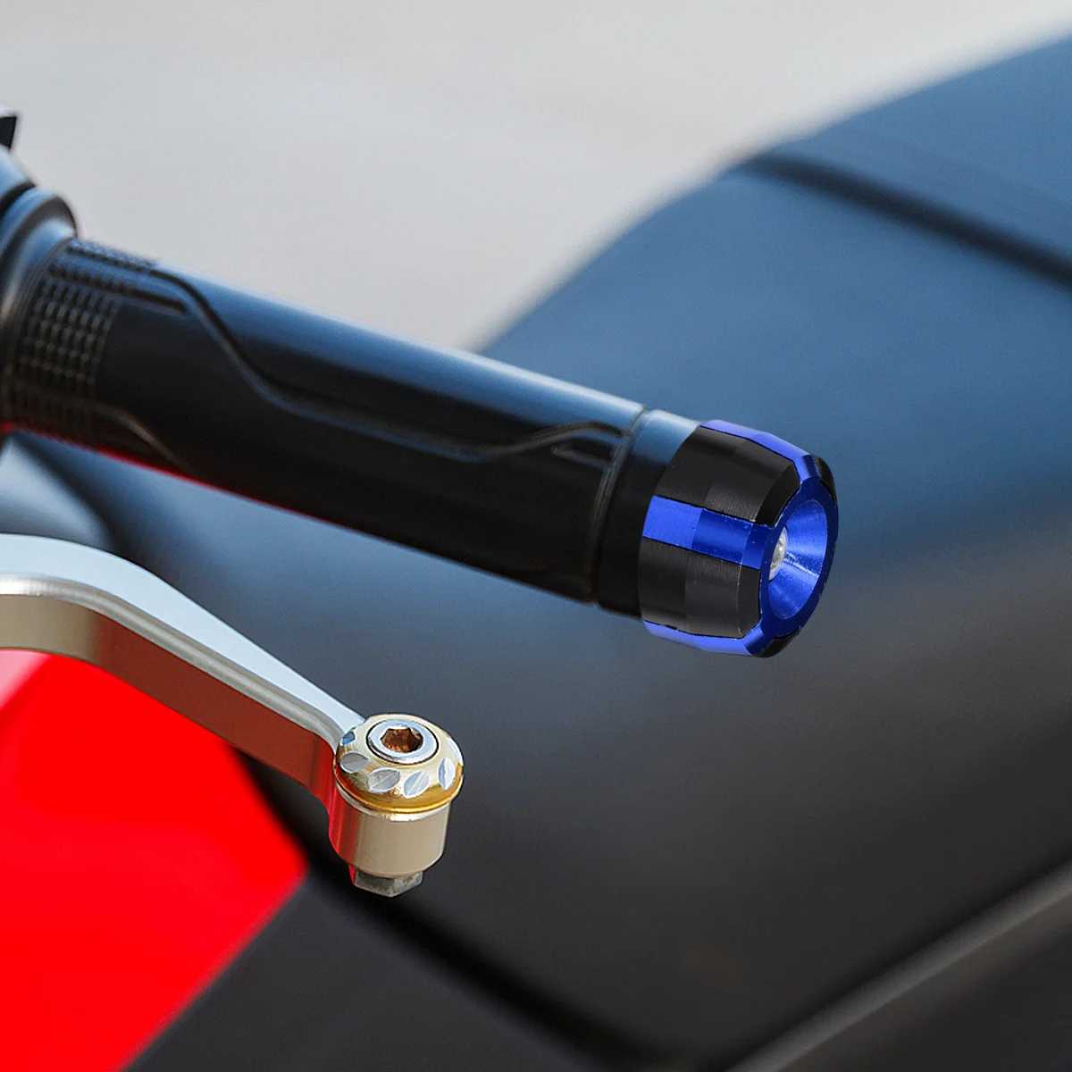 

2pcs Motorcycle Handlebar Plug Premium Aluminum Alloy End Cap For Off-Road Protection Decoration Round Grip Refit Accessory