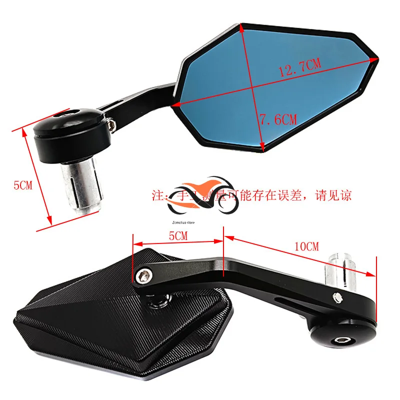 

Universal motorcycle rearview mirror 7/8" 22mm handlebar mirror for Ducati Monster 696 796 821 1000 1100 1200 848 1098 1199 1198