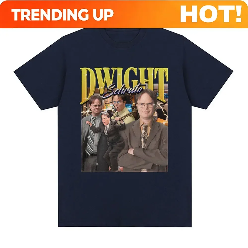 Customization Shirt Dwight Schrute Michael Scott Homage The Office T-shirt Tv Series T Shirt Men Women Cotton Casual Short Sleev
