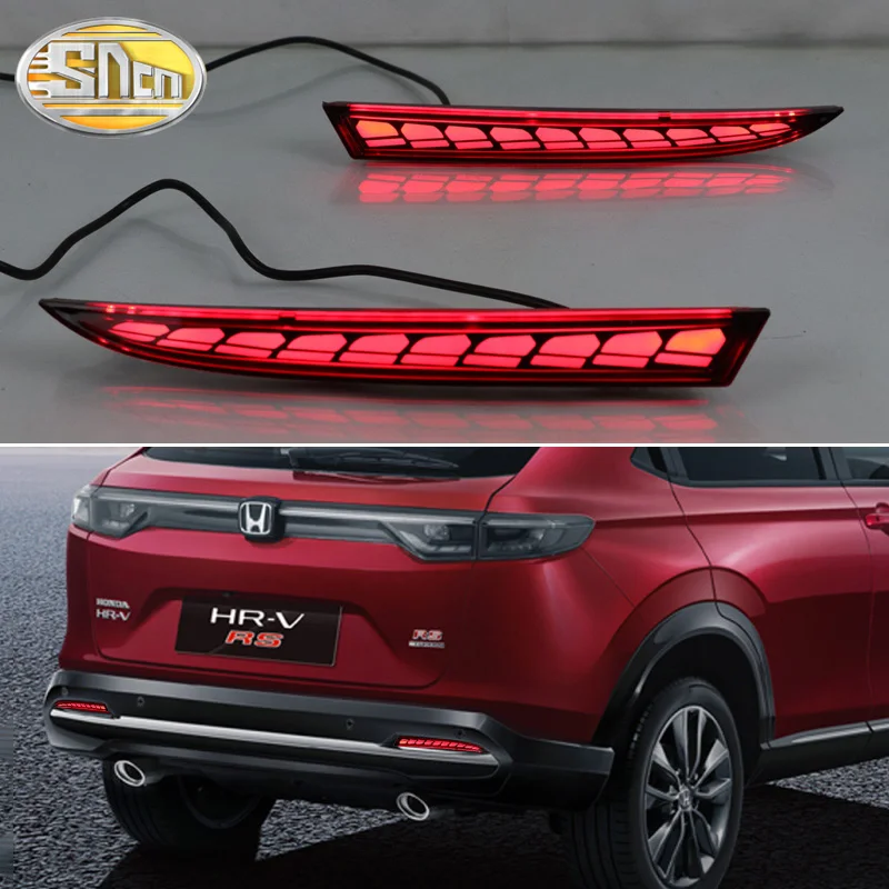 

LED Bumper Light For Honda HR-V HRV RS 2022 2023 3-in-1 Functions 12V Rear Fog Lamp Brake Light Dynamic Turn Signal Reflector