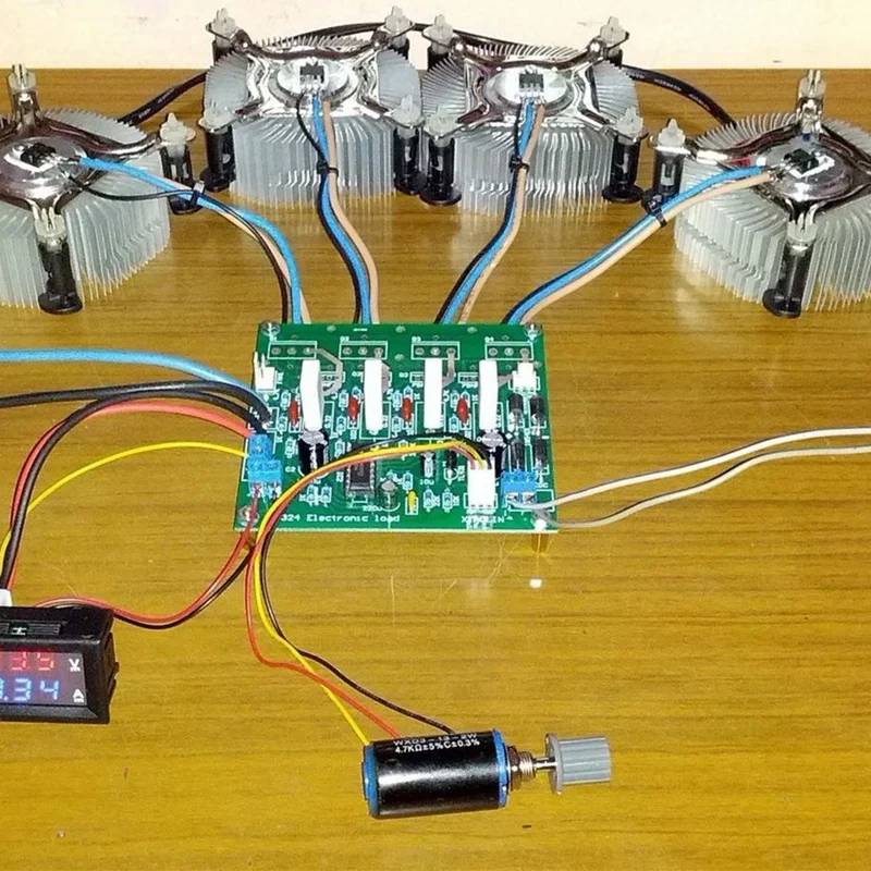 2X DIY Kits 150W 10A Battery Capacity Tester Adjustable Constant Current Electronic Load Discharge Test