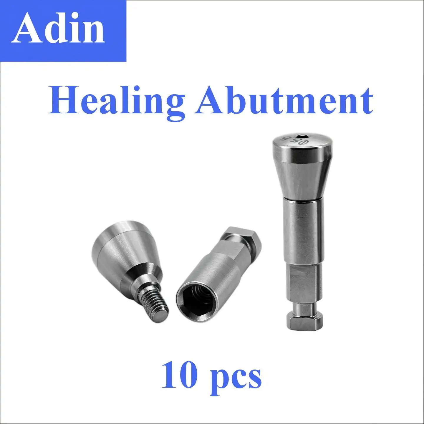 10Pcs Autoclavable Dental Healing Cap For Adin Dental Implant System Gingival Cuff Former Emergency Profile Replacement Material
