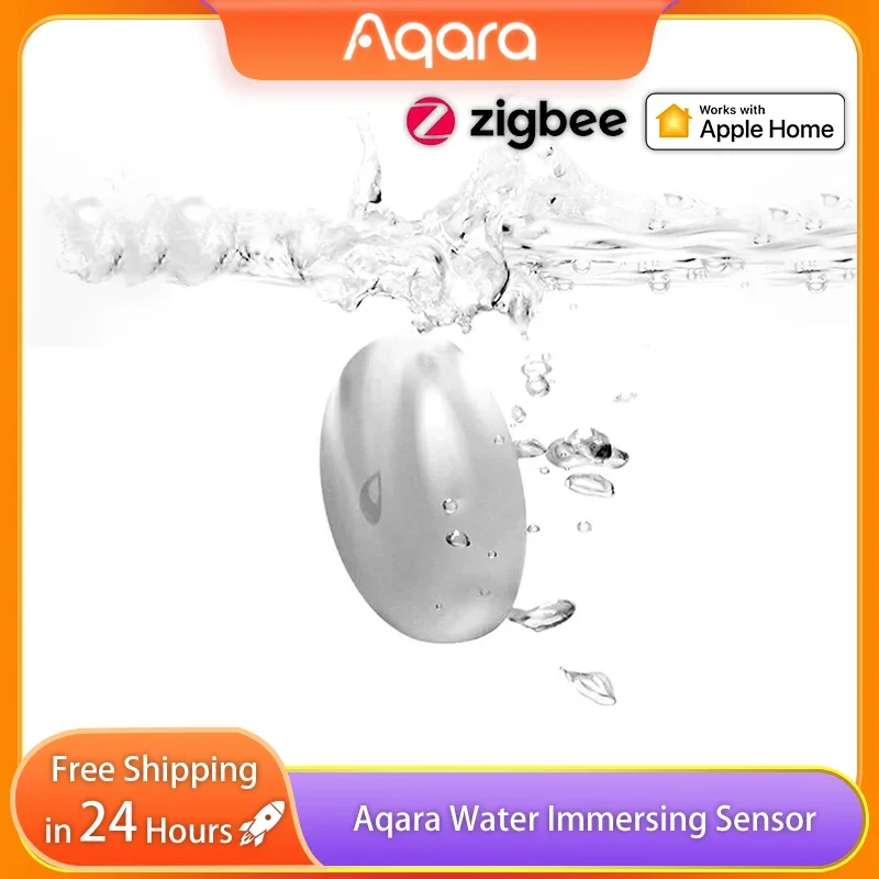 

Aqara Water Leak Sensor Zigbee Flood Detector Alarm Security Soaking Sensor IP67 Water Immersing Sensor for Mijia Homekit APP