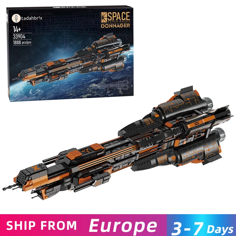 1888pcs Raum Schlacht schiff Bausteine Moc Raumschiff Kämpfer Modell Desktop-Dekoration Lernspiel