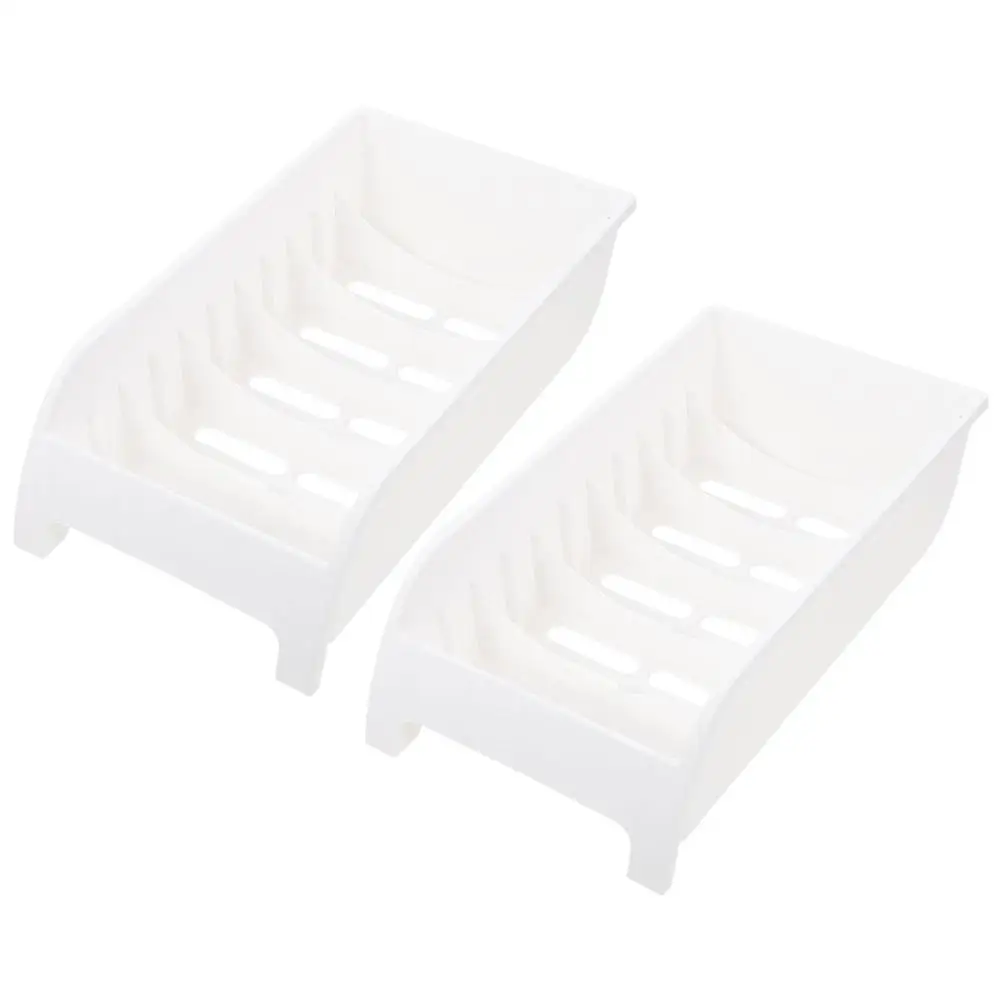 

2 Pcs Kitchen Drying Rack Dishes Storage Drainer Organizer Sink Holder Dispenser
