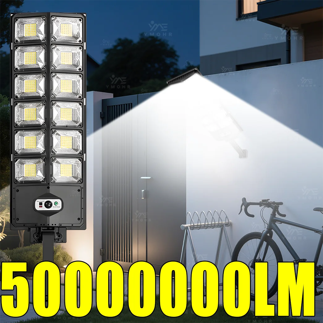 50000000LM أضواء الجدار الشمسية الكبيرة المدخل مصابيح الأمن أضواء الشمسية في الهواء الطلق مصابيح LED خارجية لتزيين المنزل والحديقة