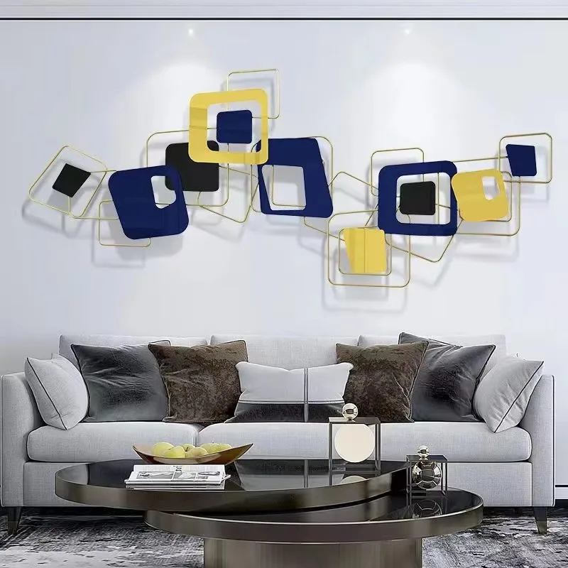 150X64cm Nordic Light Luxury Living Room Metal Wall Pendant Modern Simple Bedroom Hanging Wall Decoration