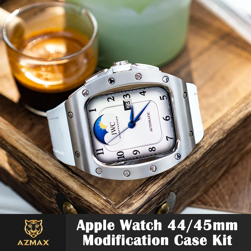 Titanium Alloy Case For Apple Watch Series Strap Band Compatible  Apple Watch 44mm 45mm Iwatch SE 4 5 6 7 8 9 Series