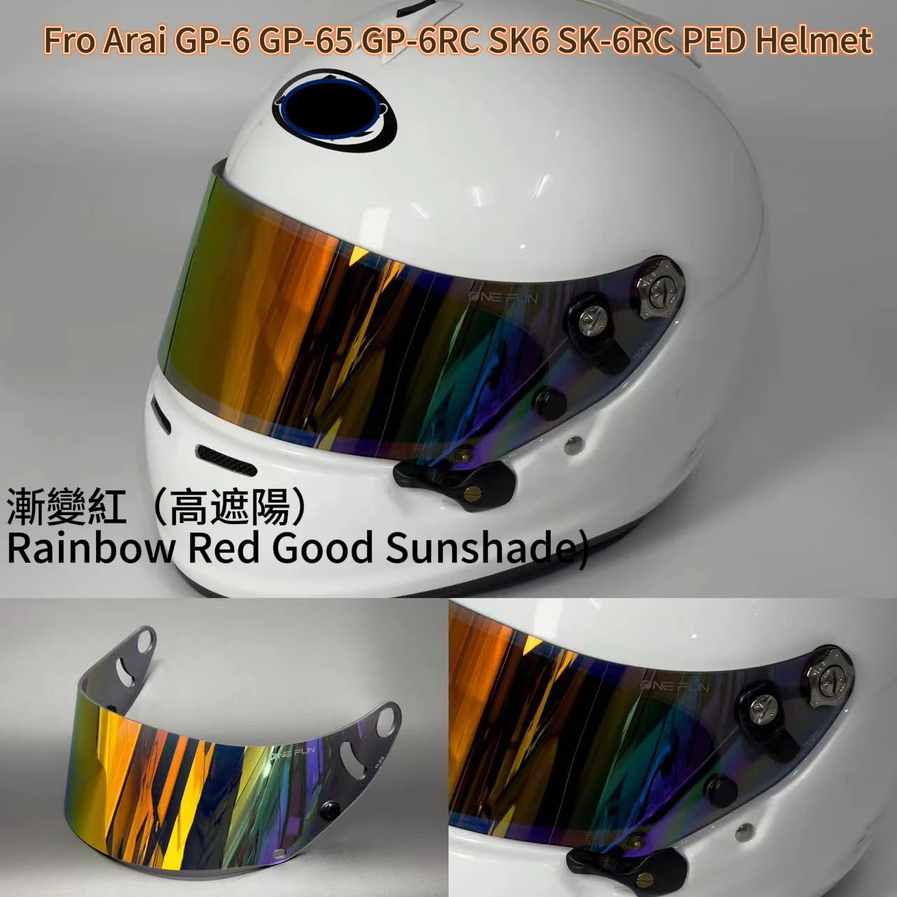 Motorcycle helmet Visor Anti-UV PC visor Lens SK6 GP6 Model Smoke Dark Replacement Visor For Arai GP-6 GP-6S GP-6RC SK-6 PEO SK6