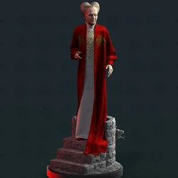 Resin Figure Count Dracula 1/24 Scale 110mm Vertical Height Model Kit Unassembled Unpainted Diorama Statuette Figurines Diy Toys