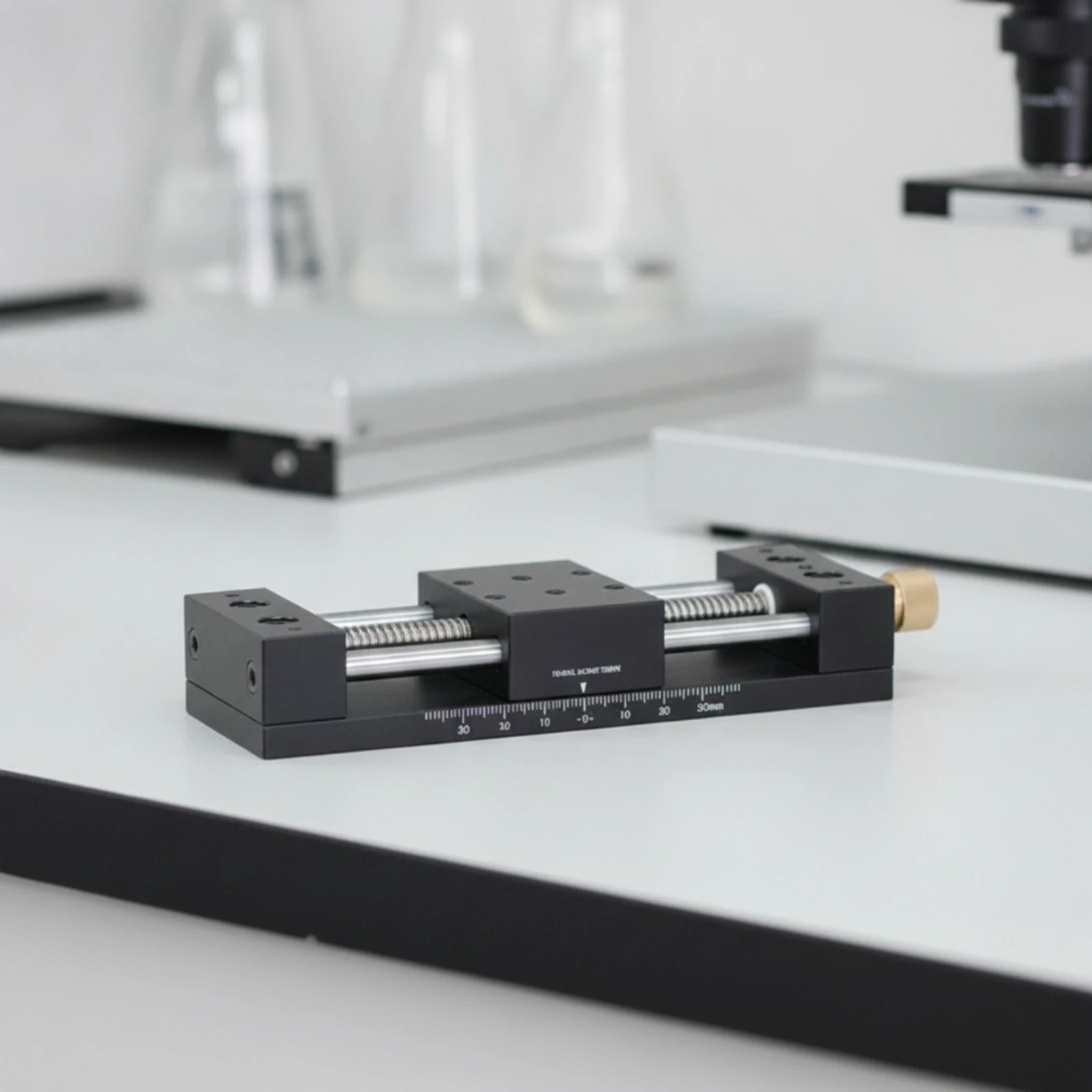 Precision Displacement Stage Slimline Manual Linear Stage Linear Guide Slide Table Ergonomic Sliding Table Rigid