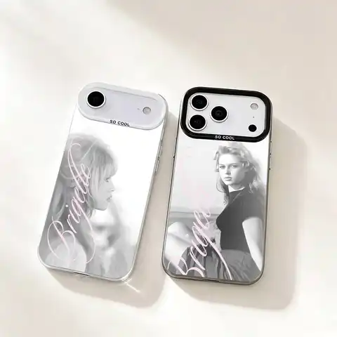 FAMOUS B-Brigitte B-Bardot Phone Case For iPhone 17,16,15,14,13,12,11 Plus,Pro Max,XS,Colorful Silver Black Cover