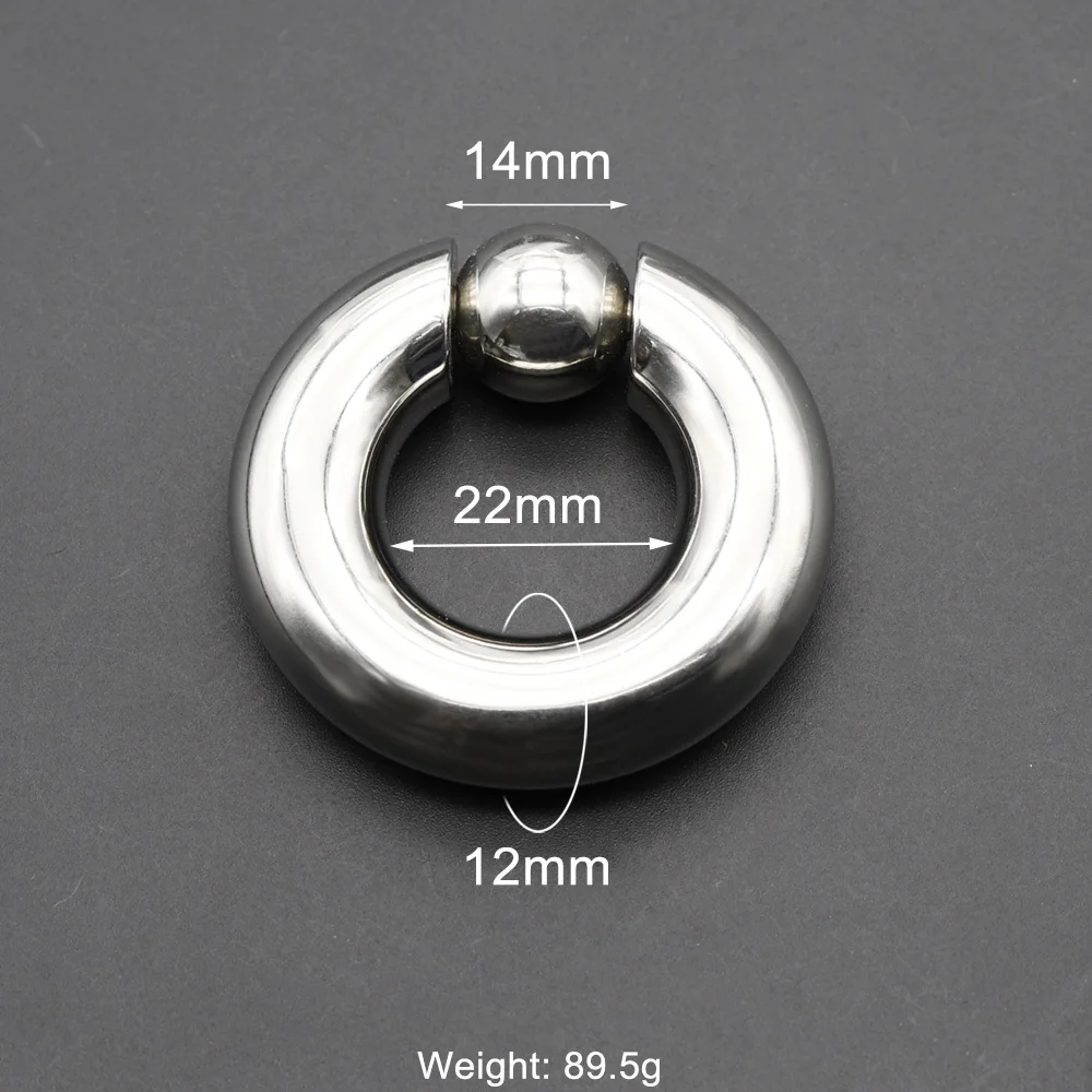 Captive Spring Bead Ring for Septum Piercing