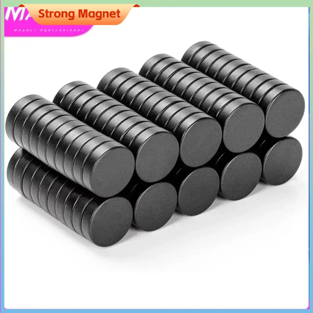 

100PCS Strong Magnet 10x5mm Round Black Fridge Ferrite Magnets Permanent Speaker Hardware Магнит Неодимовый