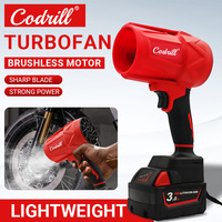 800G Thrust Cordless Air Blower Brushless Turbo Fan Violent Fan Handheld Dust Blowing Tool Rechargeable For Milwaukee Battery